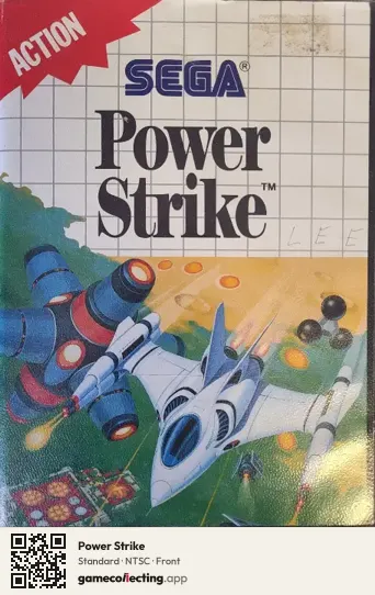 Power Strike Sega Master System, NTSC box front