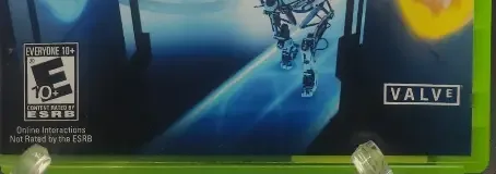 Portal 2, the ESRB box on its front