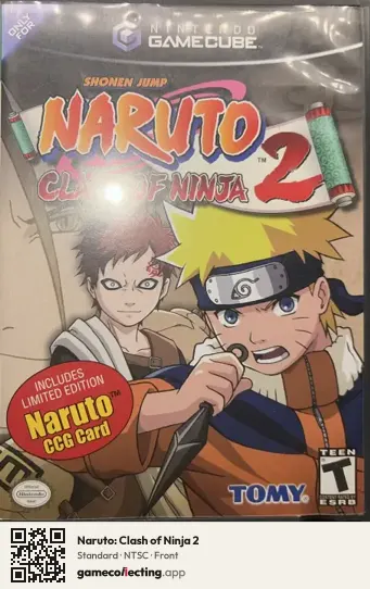 Naruto: Clash of Ninja 2 Nintendo GameCube, NTSC box front