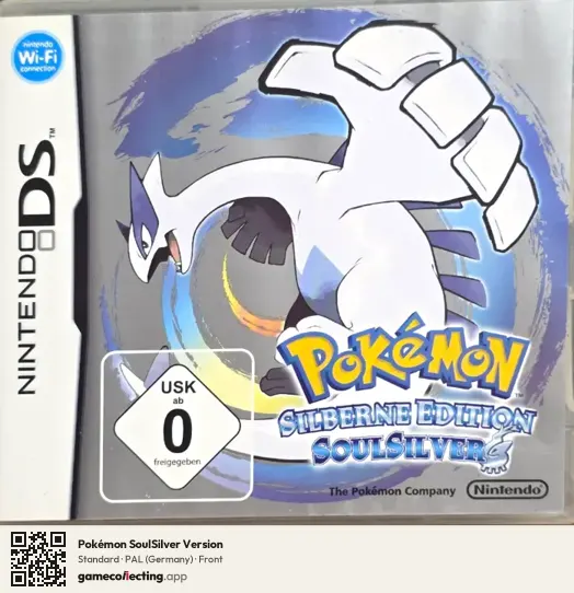 Pokémon SoulSilver Version Nintendo DS, Germany box front