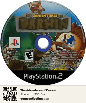 The Adventures of Darwin PlayStation 2, NTSC disc