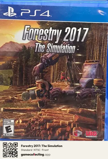 Forestry 2017: The Simulation PlayStation 4, NTSC box front