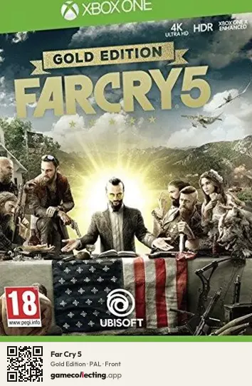 Far Cry 5 Xbox One, PAL box front