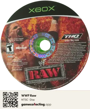 WWF Raw Xbox, NTSC disc