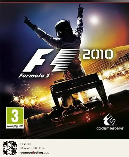 F1 2010 PlayStation 3, PAL box front