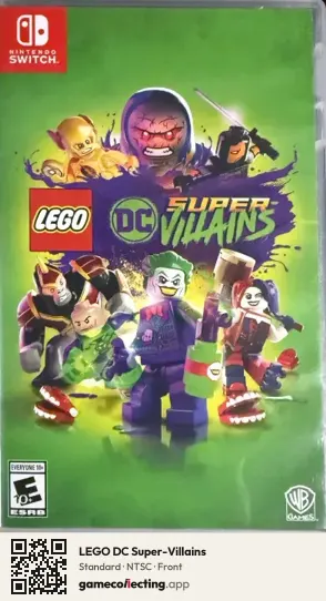 LEGO DC Super-Villains Nintendo Switch, NTSC box front