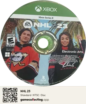 NHL 23 Xbox Series X, NTSC disc