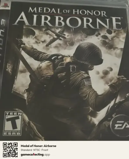 Medal of Honor: Airborne PlayStation 3, NTSC box front