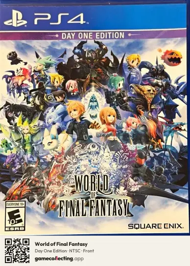 World of Final Fantasy PlayStation 4, NTSC box front