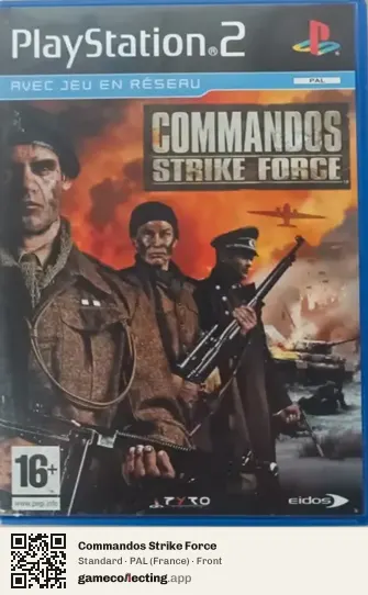 Commandos Strike Force PlayStation 2, France box front