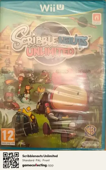Scribblenauts Unlimited Nintendo Wii U, PAL box front