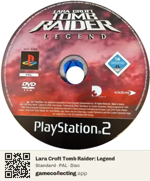 Lara Croft Tomb Raider: Legend PlayStation 2, PAL disc