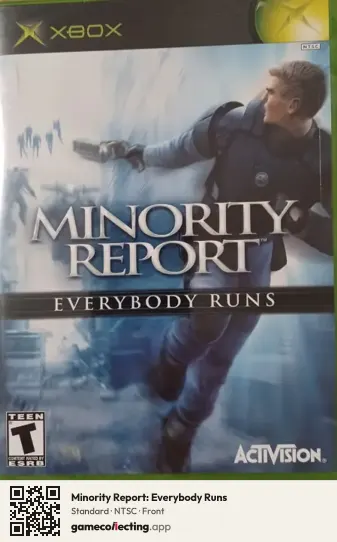 Minority Report: Everybody Runs Xbox, NTSC box front