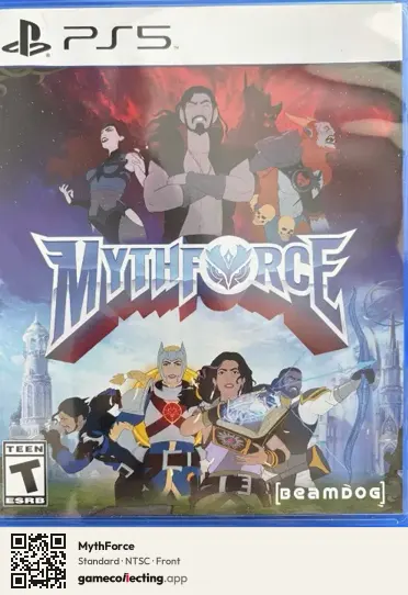 MythForce PlayStation 5, NTSC box front