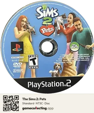 The Sims 2: Pets PlayStation 2, NTSC disc