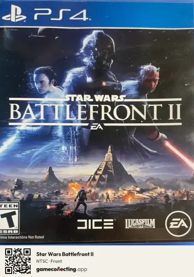 Star Wars Battlefront II PlayStation 4, NTSC box front