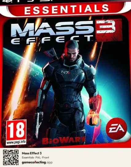 Mass Effect 3 PlayStation 3, PAL box front
