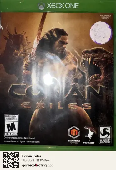 Conan Exiles Xbox One, NTSC box front