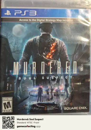 Murdered: Soul Suspect PlayStation 3, NTSC box front