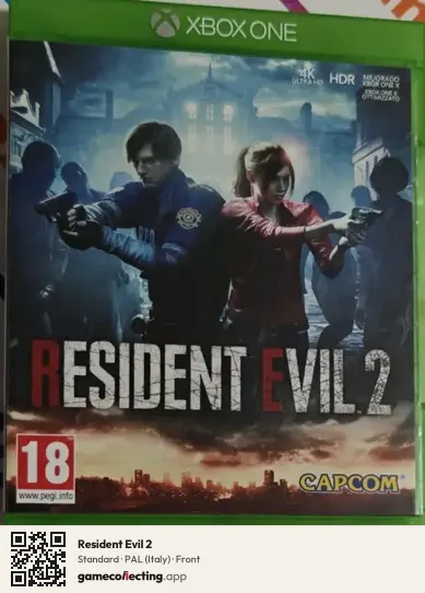 Resident Evil 2 Xbox One, Italy box front