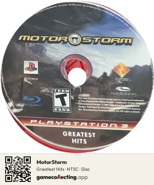 MotorStorm PlayStation 3, NTSC disc