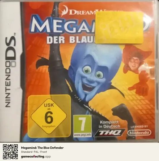Megamind: The Blue Defender Nintendo DS, PAL box front