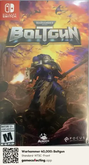 Warhammer 40,000: Boltgun Nintendo Switch, NTSC box front