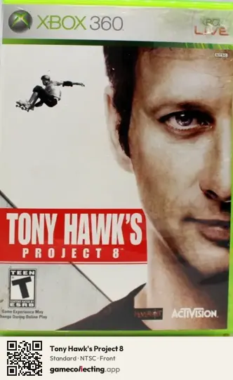 Tony Hawk's Project 8 Xbox 360, NTSC box front