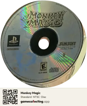 Monkey Magic PlayStation, NTSC disc