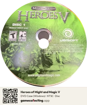 Heroes of Might and Magic V Computer, NTSC disc