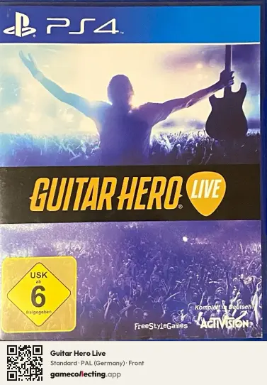 Guitar Hero Live PlayStation 4, Germany box front