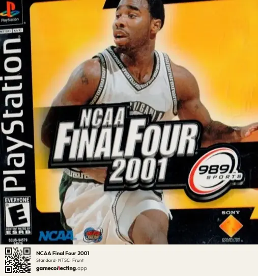 NCAA Final Four 2001 PlayStation, NTSC box front