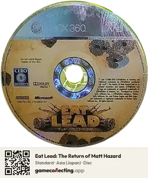 Eat Lead: The Return of Matt Hazard Xbox 360, Asia disc