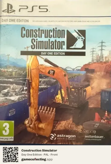 Construction Simulator PlayStation 5, PAL box front