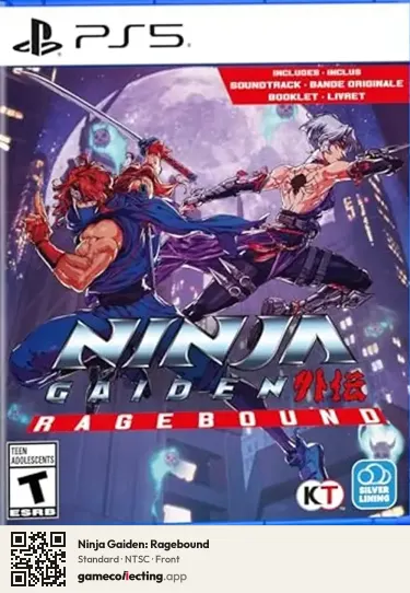 Ninja Gaiden: Ragebound PlayStation 5, NTSC box front