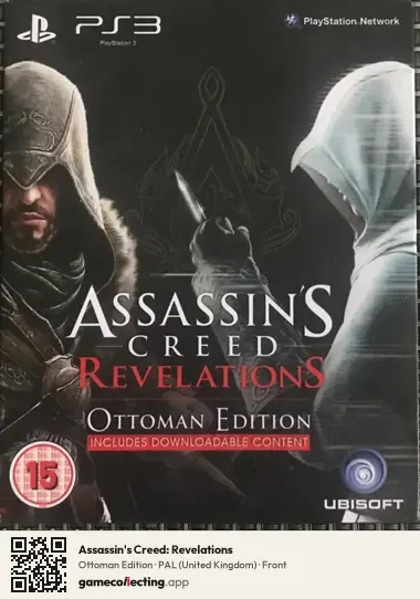 Assassin's Creed: Revelations PlayStation 3, United Kingdom box front