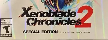 Xenoblade Chronicles 2, the ESRB box on its front