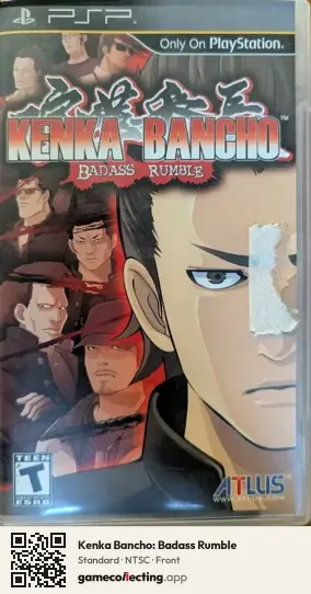 Kenka Bancho: Badass Rumble PlayStation Portable, NTSC box front