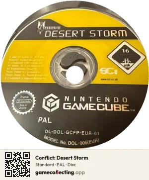 Conflict: Desert Storm Nintendo GameCube, PAL disc
