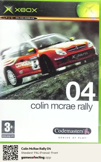 Colin McRae Rally 04 Xbox, France box front