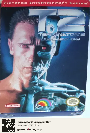 Terminator 2: Judgment Day Nintendo Entertainment System, NTSC box front