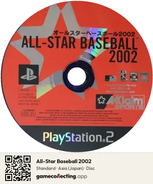 All-Star Baseball 2002 PlayStation 2, Asia disc