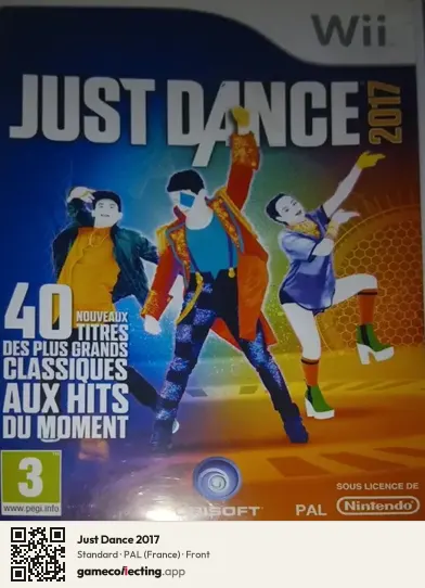 Just Dance 2017 Nintendo Wii, France box front