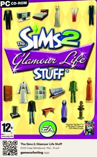 The Sims 2: Glamour Life Stuff Computer, PAL box front