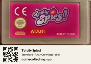 Totally Spies! Game Boy Advance, PAL cartridge label