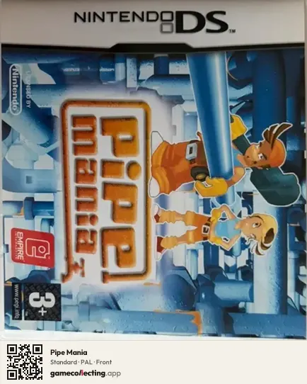 Pipe Mania Nintendo DS, PAL box front