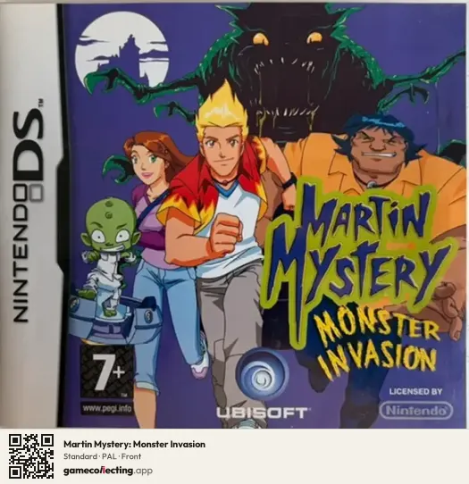Martin Mystery: Monster Invasion Nintendo DS, PAL box front