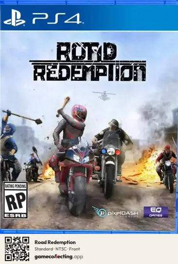 Road Redemption PlayStation 4, NTSC box front
