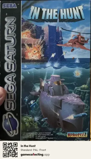 In the Hunt Sega Saturn, PAL box front