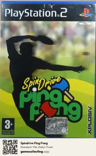 Spindrive Ping Pong PlayStation 2, Italy box front